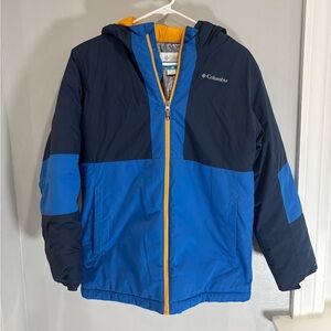 Columbia Boy’s Winter Jacket Snow Warm Cozy Colorblock Large 14/16